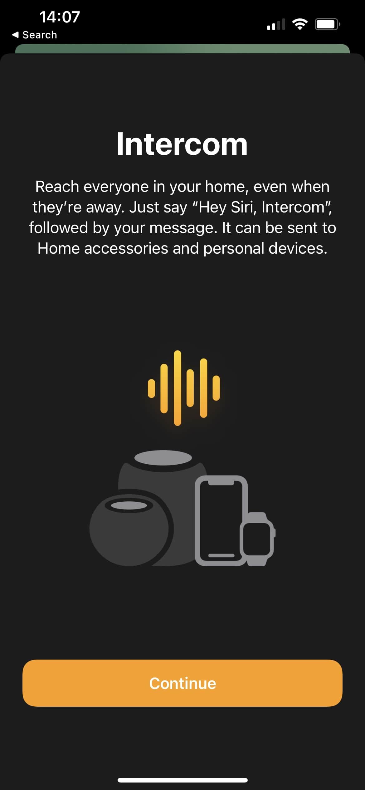 Настройка Intercom на HomePod mini