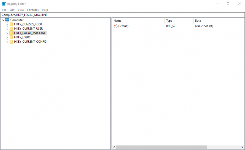 Редактор реестра Windows