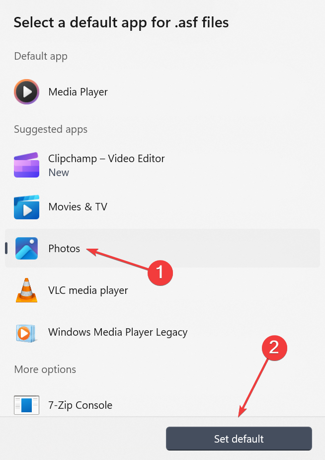 Выбор приложения по умолчанию для формата изображения