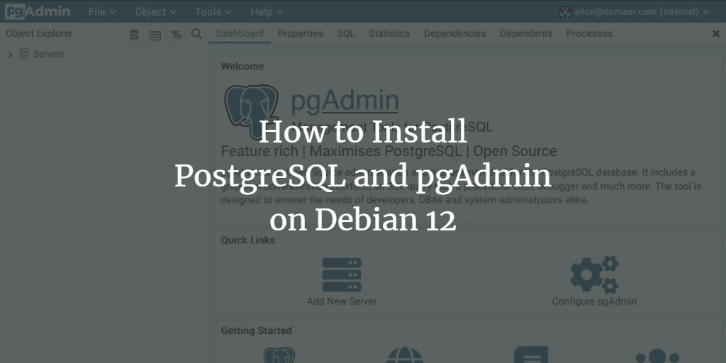 PostgreSQL и pgAdmin4 на Debian 12