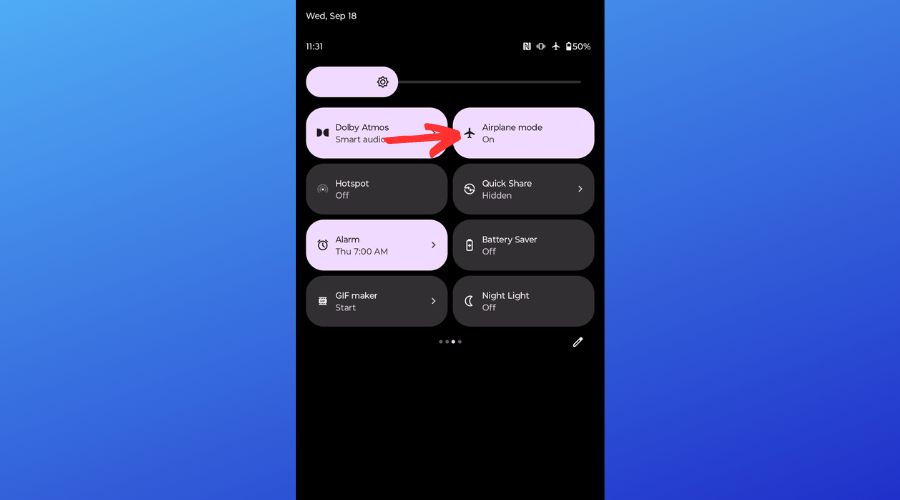 Авиарежим Android