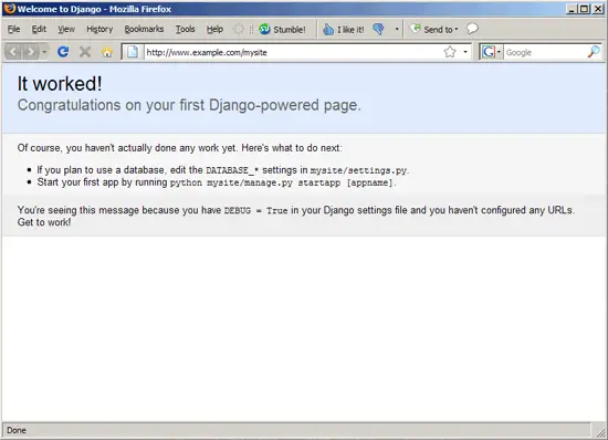Установка Django на Debian Lenny