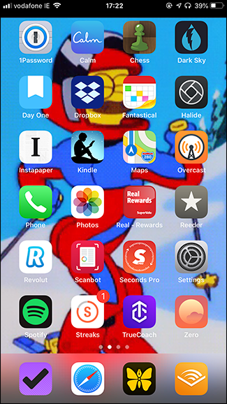 Главный экран с GIF обоями