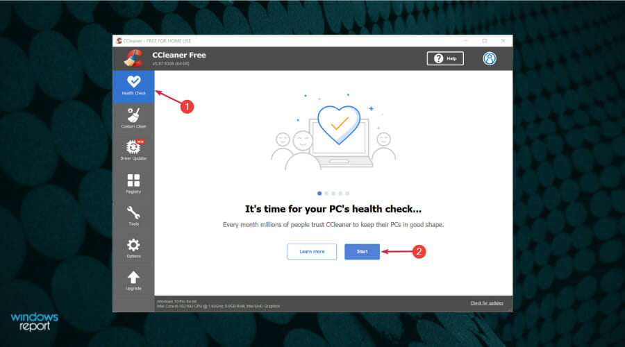 Запуск Health Check для автоматической очистки