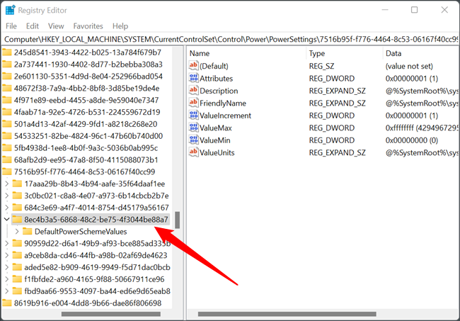 Откройте RegEdit и перейдите по указанному пути. Убедитесь, что вы в правильной ветке.