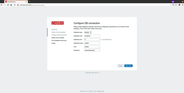 Конфигурация БД