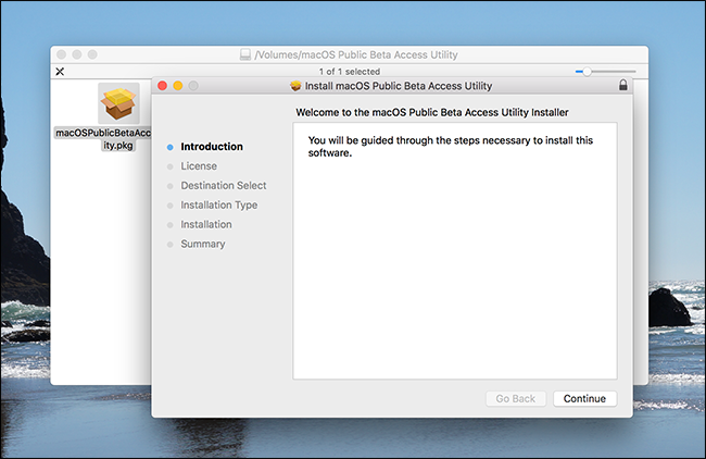 Запуск установщика PKG