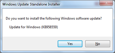 Установка Windows Virtual PC как обновление Windows