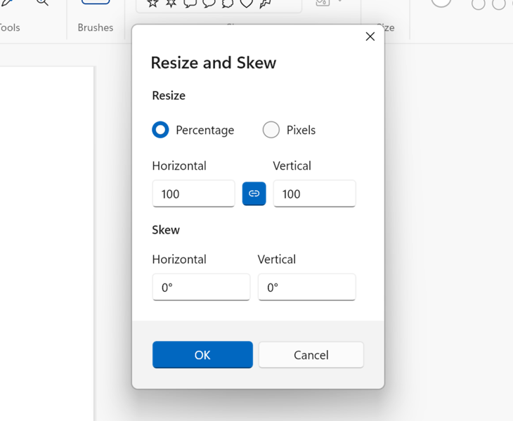 Измените размер изображения с помощью Microsoft Paint на Windows