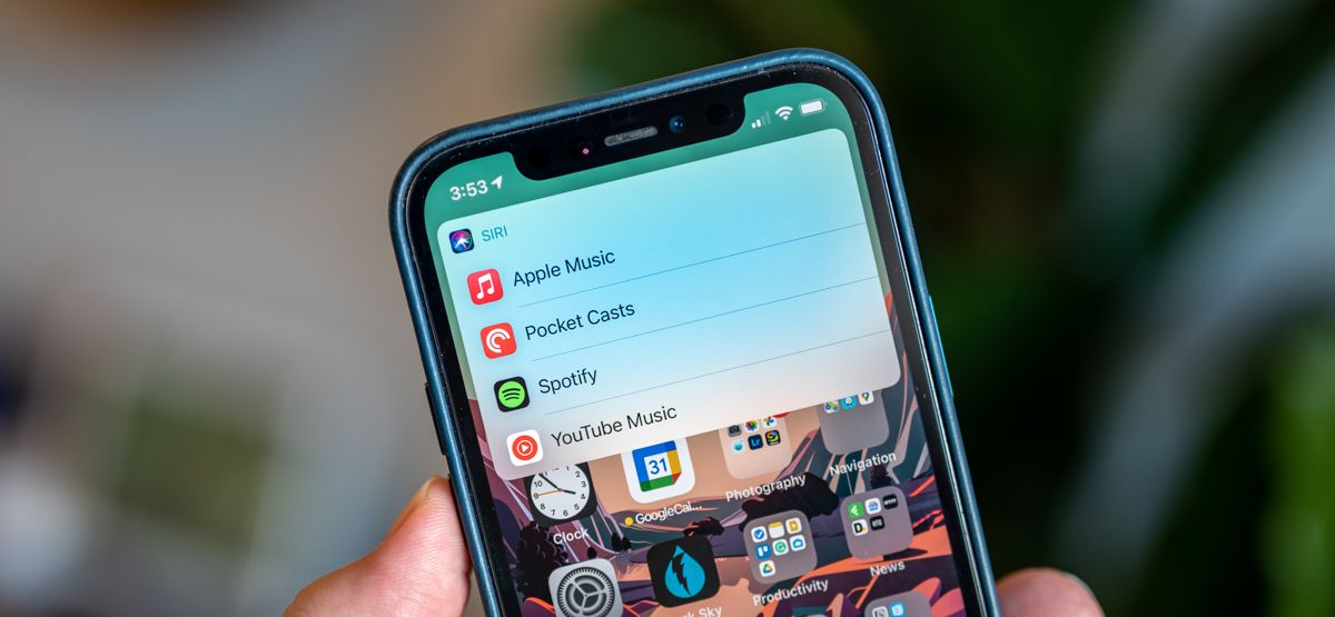 Siri: выбрать приложение для музыки на iPhone