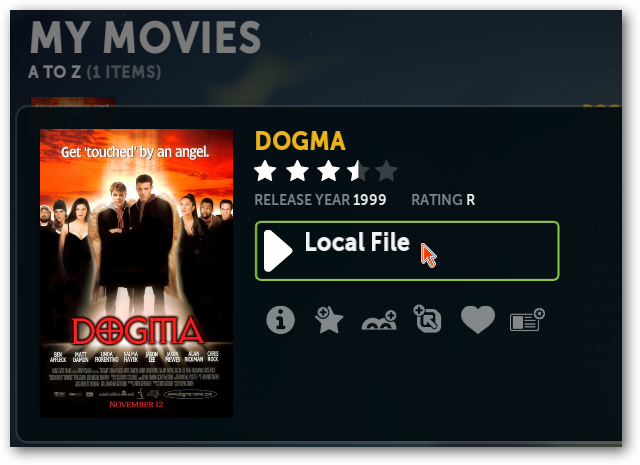 Boxee — добавление папки в библиотеку My Movies