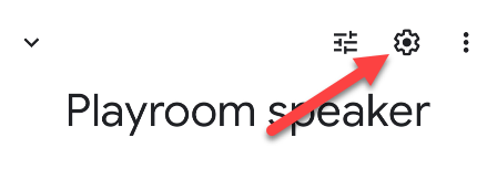 Иконка шестерёнки: настройки устройства