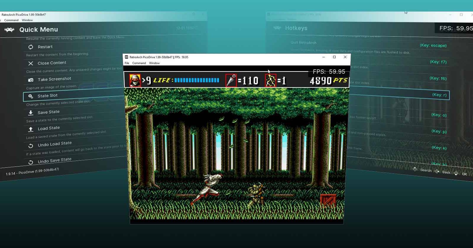 Иллюстрация: RetroArch и функции для читов