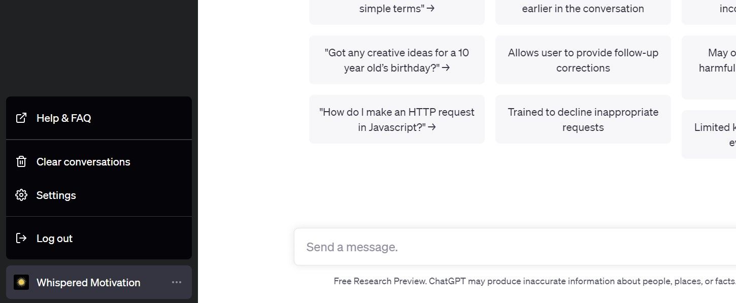 Интерфейс запроса на удаление аккаунта в ChatGPT