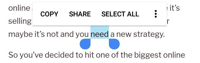 Highlight one word Android