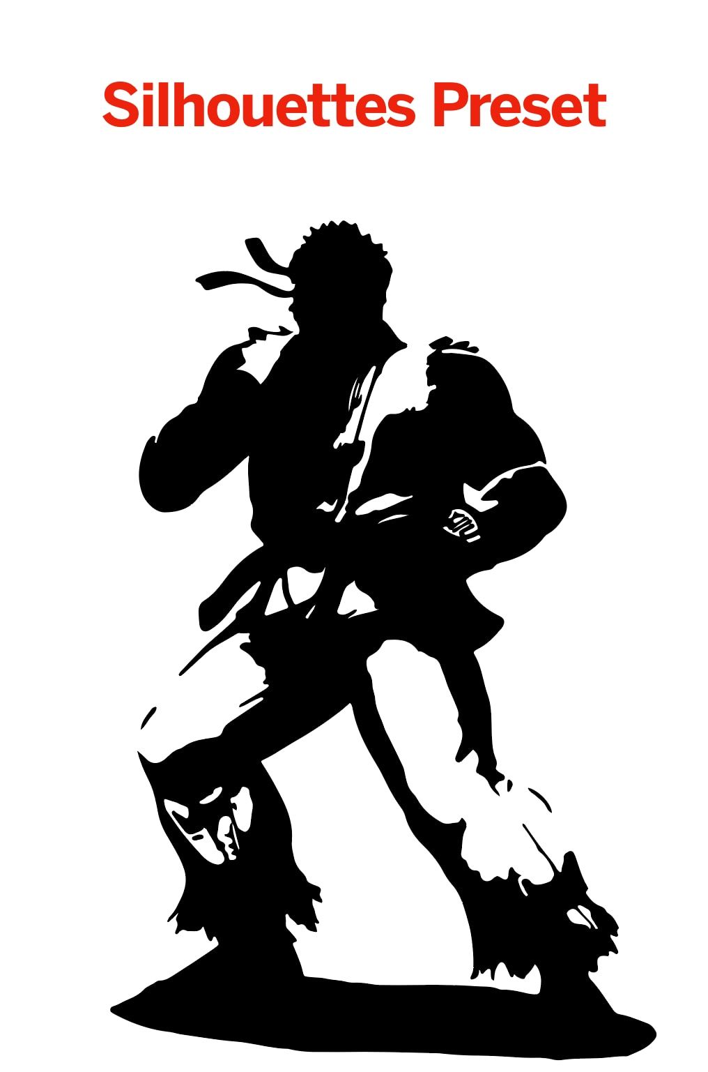 пресет силуэта для простых контуров