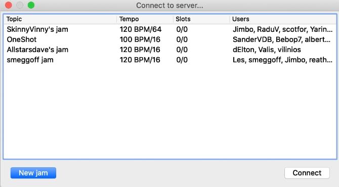 Подключение к джему в Jammr