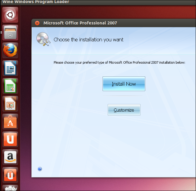Мастер установки Office в Wine
