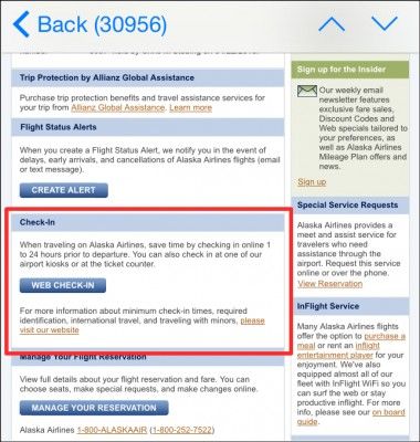 Ссылка в письме для web‑регистрации на рейс