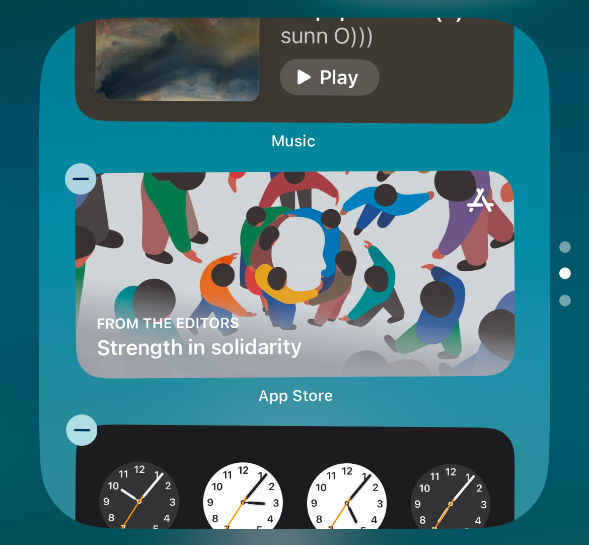 Изменение порядка виджетов в стеке.