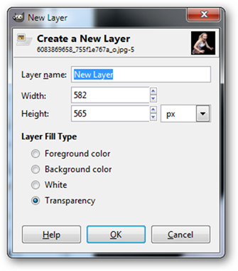 Белый силуэт в GIMP