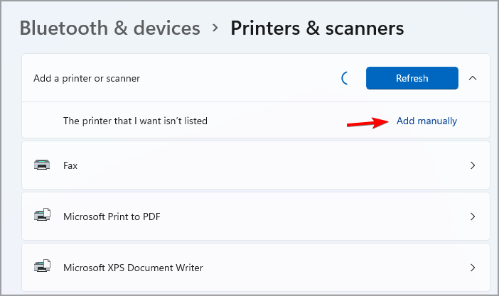 Скриншот: выбор «Добавить вручную»