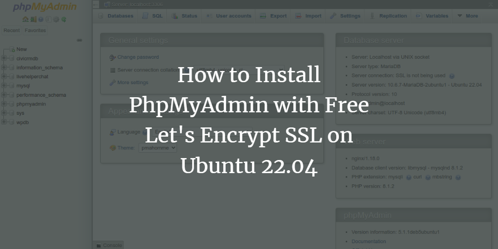 Установка phpMyAdmin с Nginx на Ubuntu 22.04