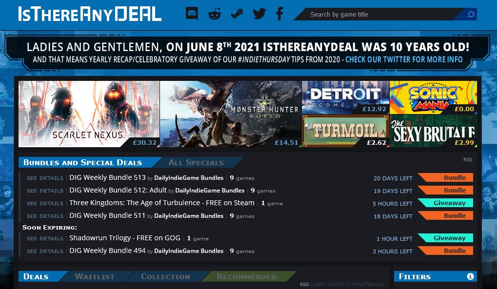 Сайт сравнения цен на игры