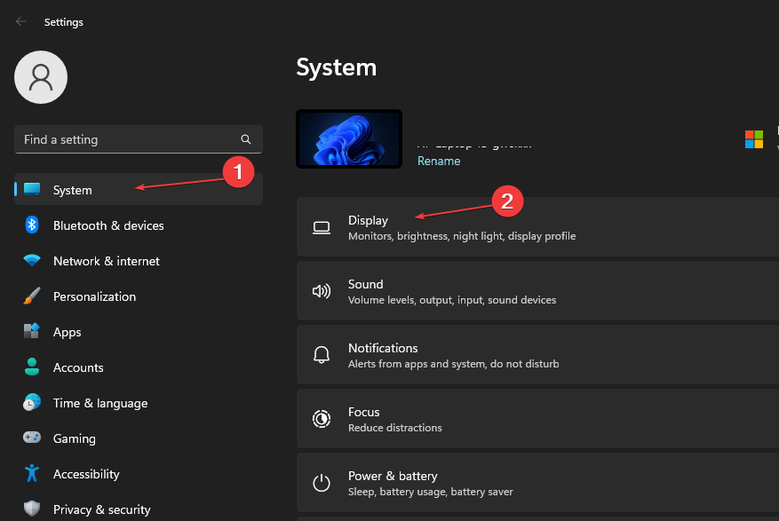 Системные параметры Windows: раздел Дисплей