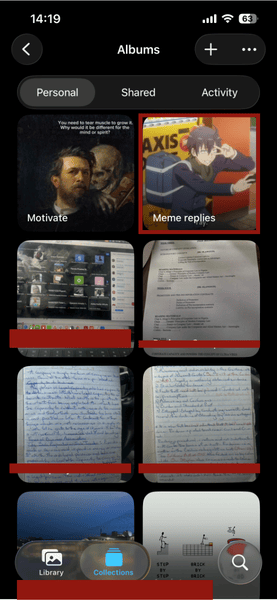 Альбомы в Фото на iPhone