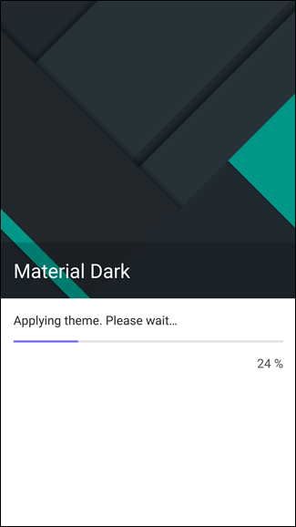 Список установленных тем для быстрого возврата
