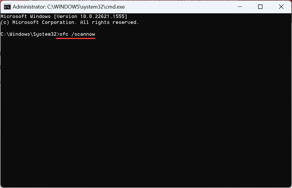 SFC сканирование системных файлов