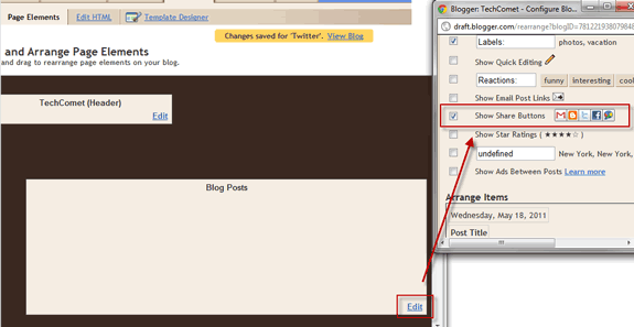Blogger: Share-Buttons mit AddThis einbinden