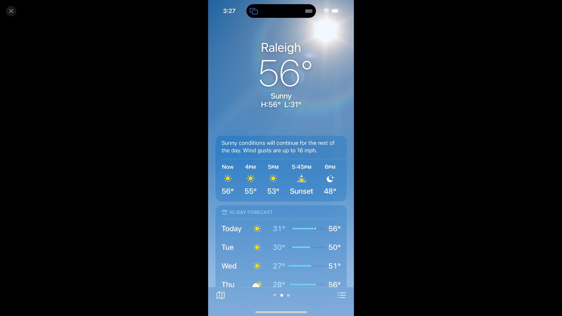 iPhone screen mirrored using AirPlay on a Mac.