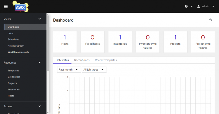 Панель управления Ansible AWX