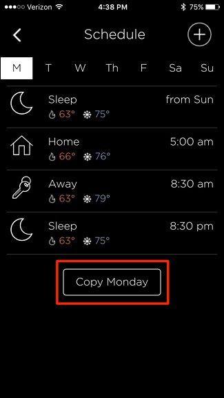 Копирование расписания на другие дни