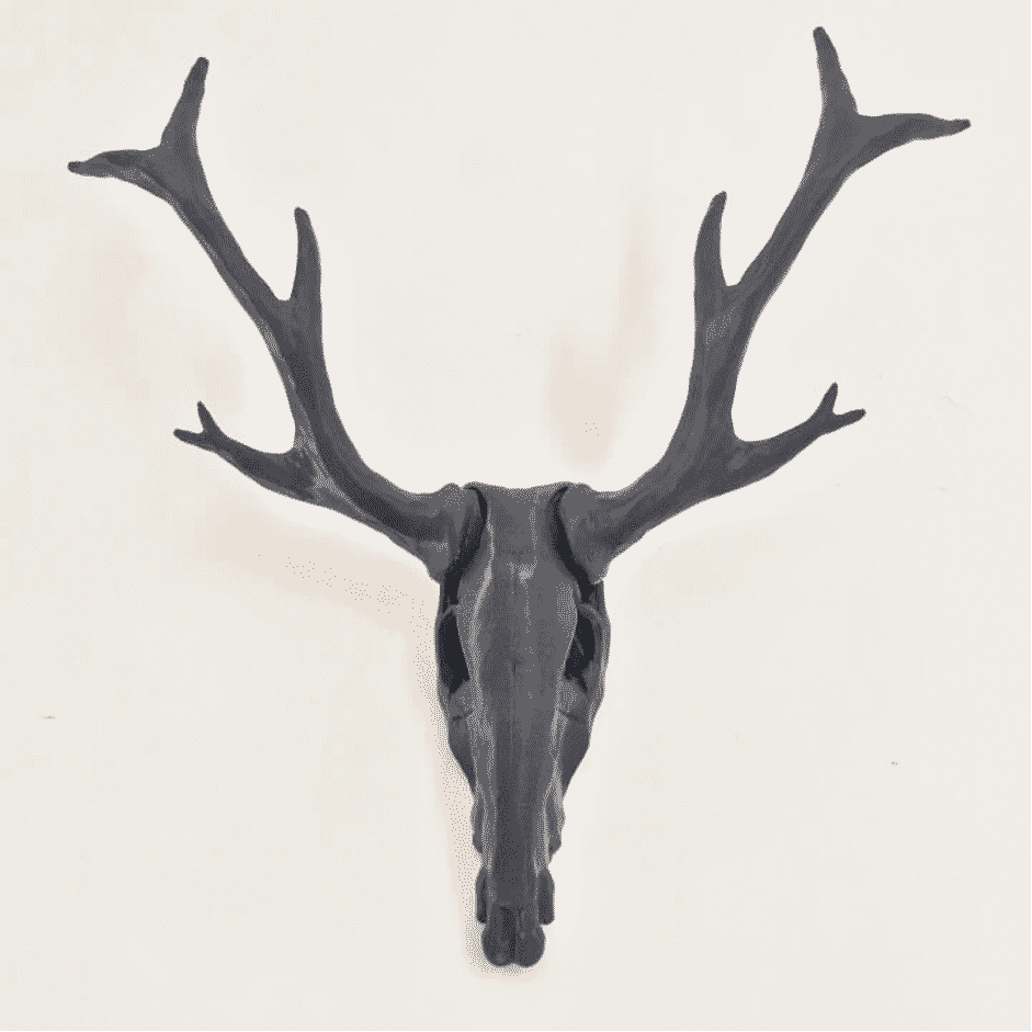 Декоративный настенный череп оленя Stag Skull с модульными защёлками для сборки
