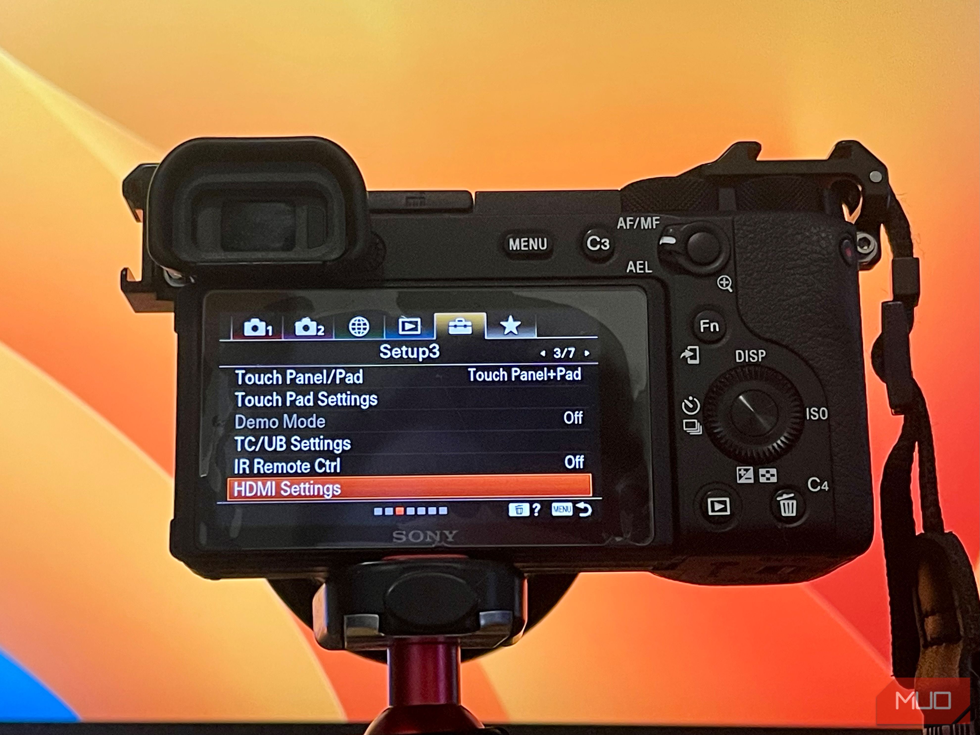 Sony a6600 settings for clean HDMI output 1