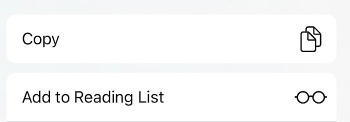 Сохранение веб‑страницы в Reading List на iPad