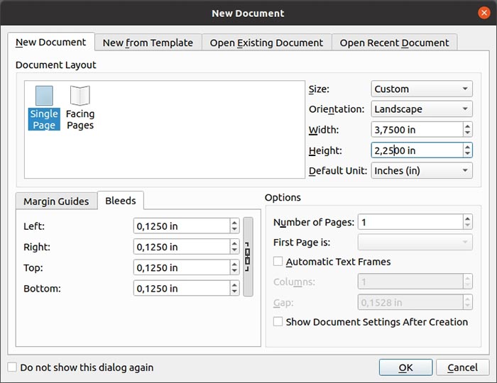 Make Business Card With Scribus Bleeds And Dimensions