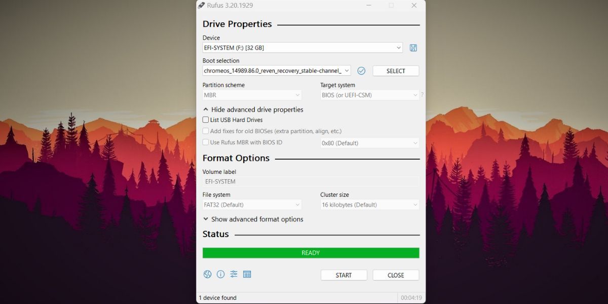Создание загрузочной флешки с помощью Rufus