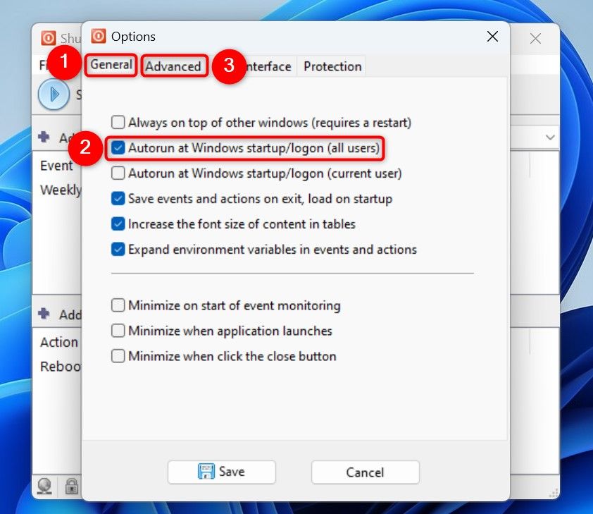 Различные параметры выделены в настройках Shutter
