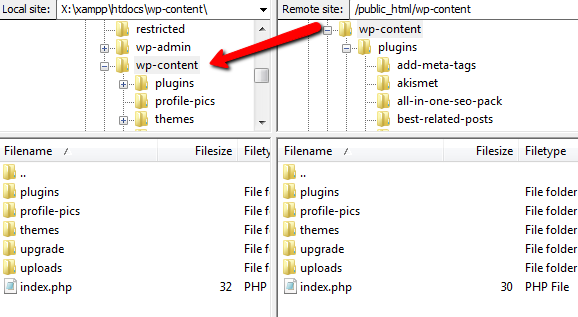 Локальная копия WordPress в htdocs