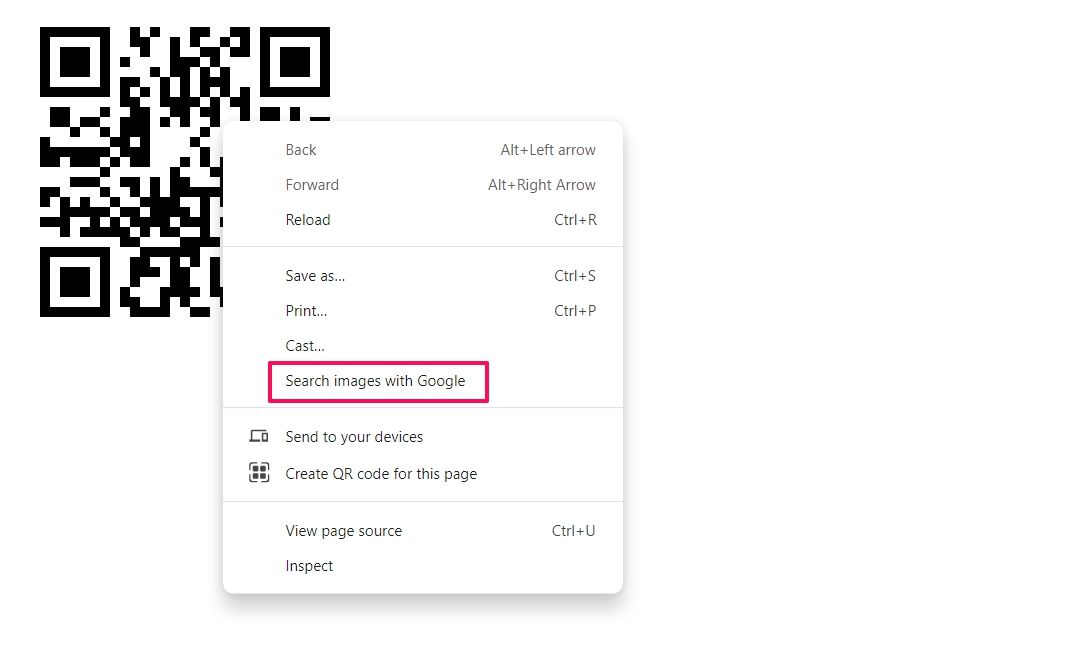 Опция поиска изображения в Google в Chrome