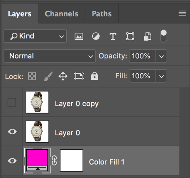 Финальная настройка слоёв: дубликат и цветной фон