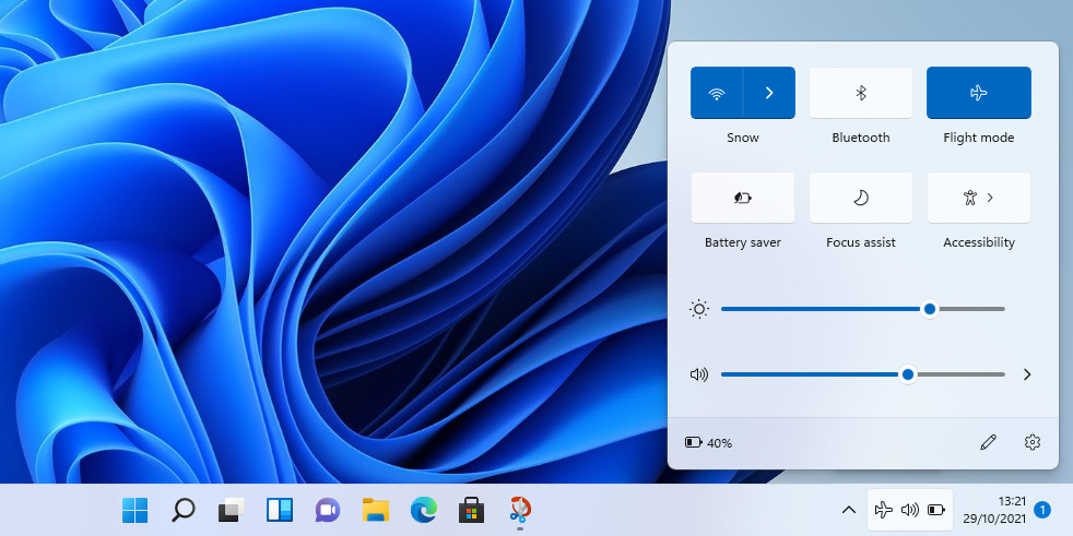 Быстрые параметры Wi‑Fi для Windows 11
