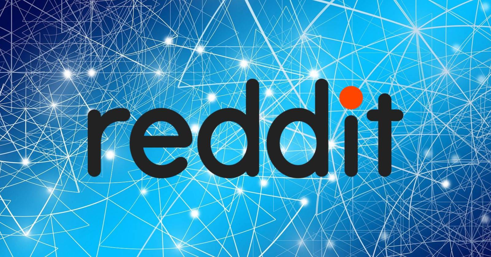 Логотип Reddit на фоне графики веб-сети