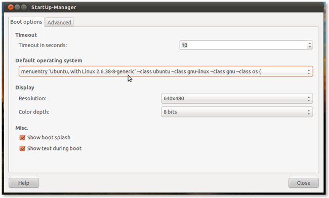 Смена ОС по умолчанию в StartUp-Manager