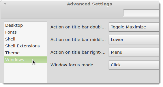 Выбор раздела Windows в Advanced Settings