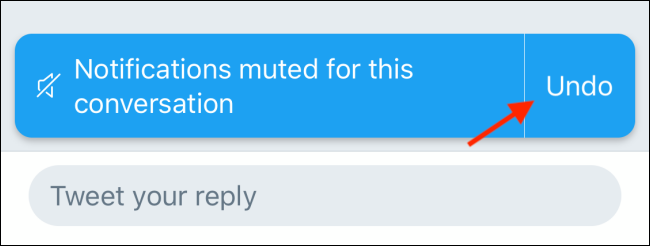 Нажмите Отменить, чтобы вернуть уведомления